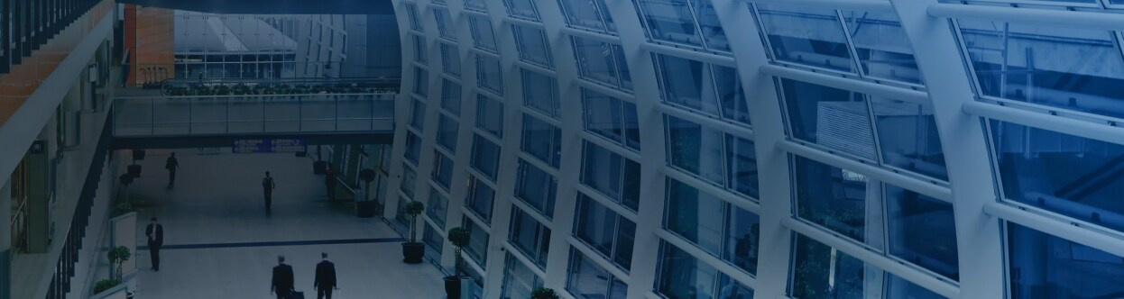 People walking in an airport